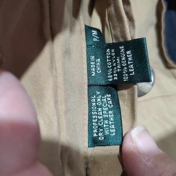 Lauren Ralph Lauren reversible leather trimmed hunting outdoor vest - Picture 6 of 9